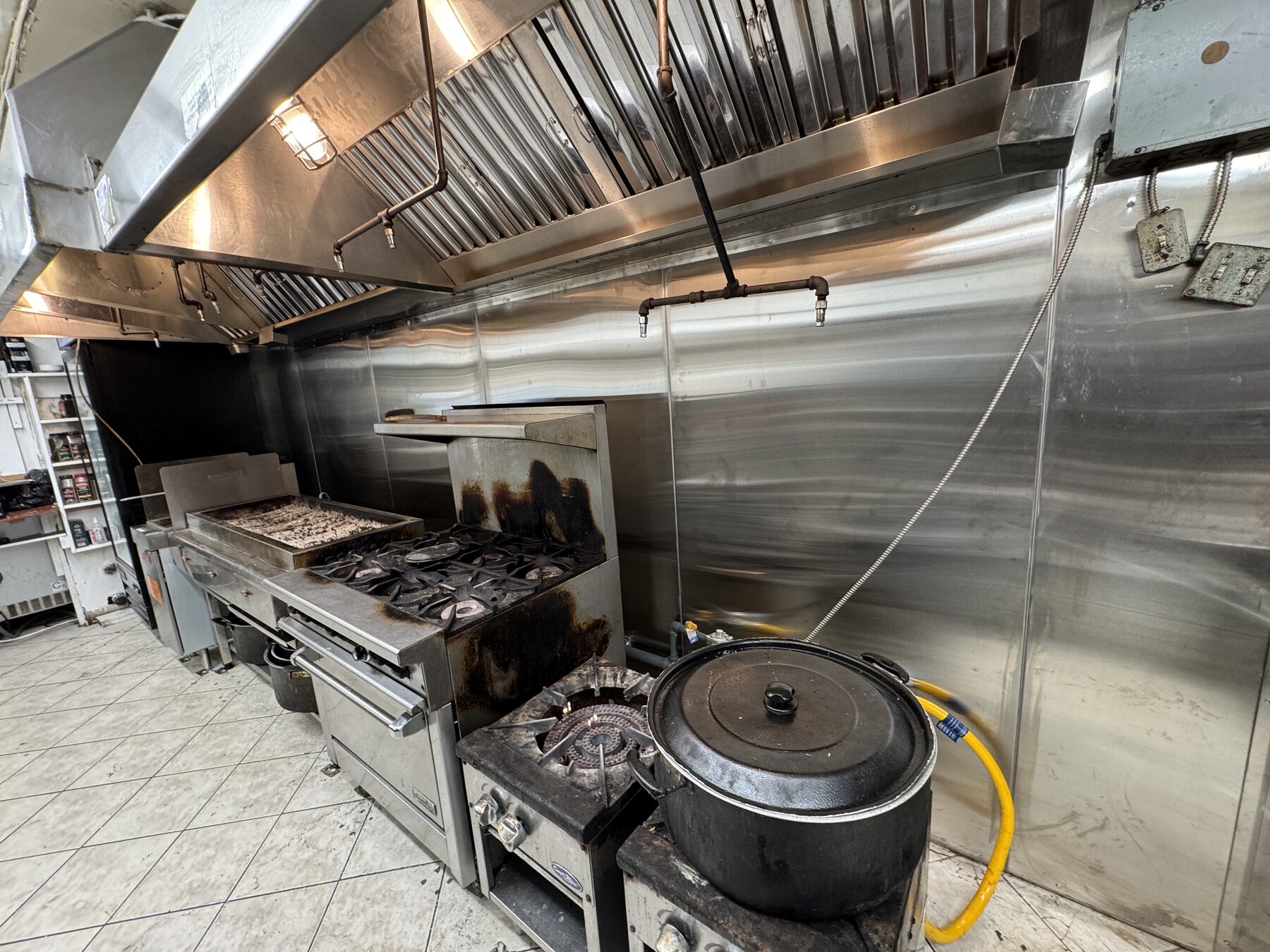 Completed commercial kitchen exhaust work at a North Vancouver restaurant