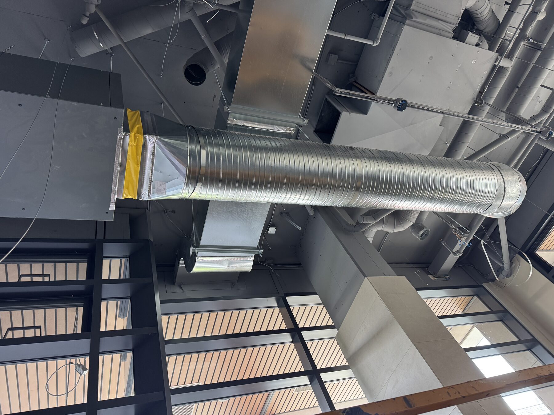 Completed commercial ventilation ductwork in New Westminster