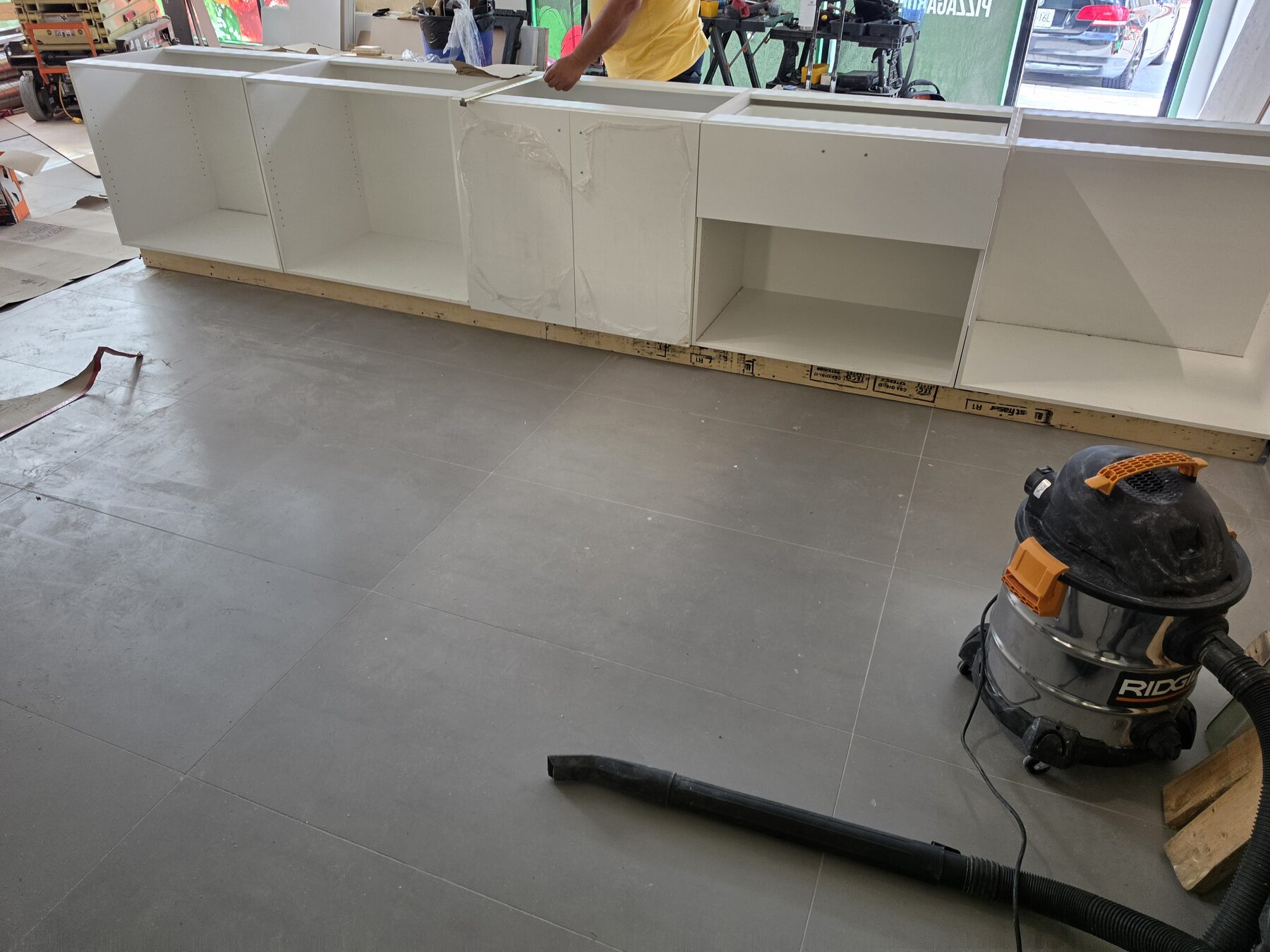 Completed service counter and restaurant fit-out work in Victoria